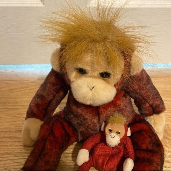 TY Beanie Baby Schweetheart Red Monkey Plush Stuffed Animal Orangutan Bundle Lot - Picture 3 of 7